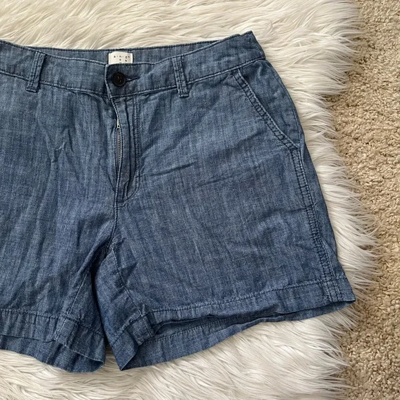 {A New Day} Chambray Shorts in Blue - Womens 4 - Picture 5 of 12